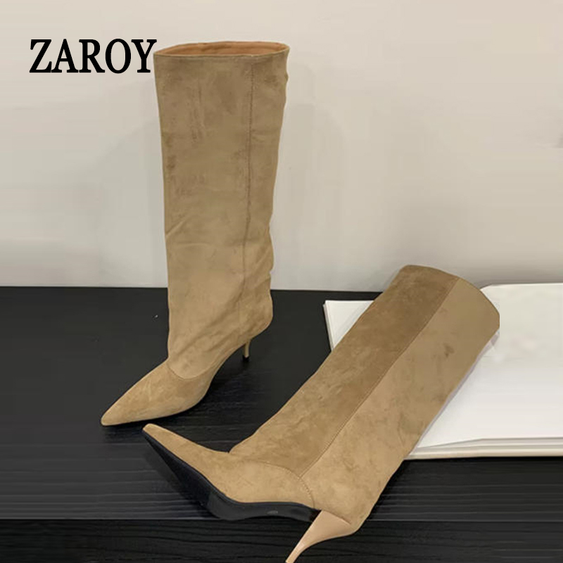 Knee High Boots Women - ZAROY Diz Üstü Kadın Botları Kışlık