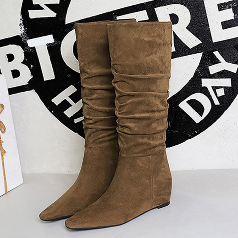 Knee High Boots Women - BIGTREE Yeni Sonbahar Kış Tasarım Tabanlık