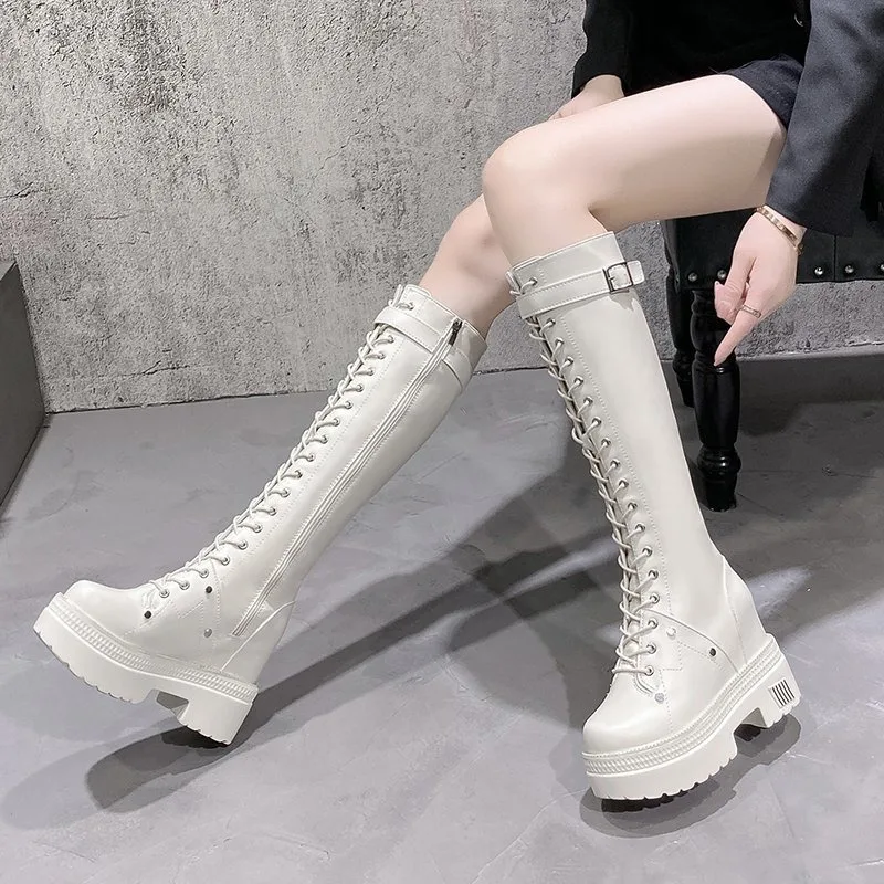 10CM yeni kadın platformu diz  - Knee High Boots Women incelemesi ve fiyatı