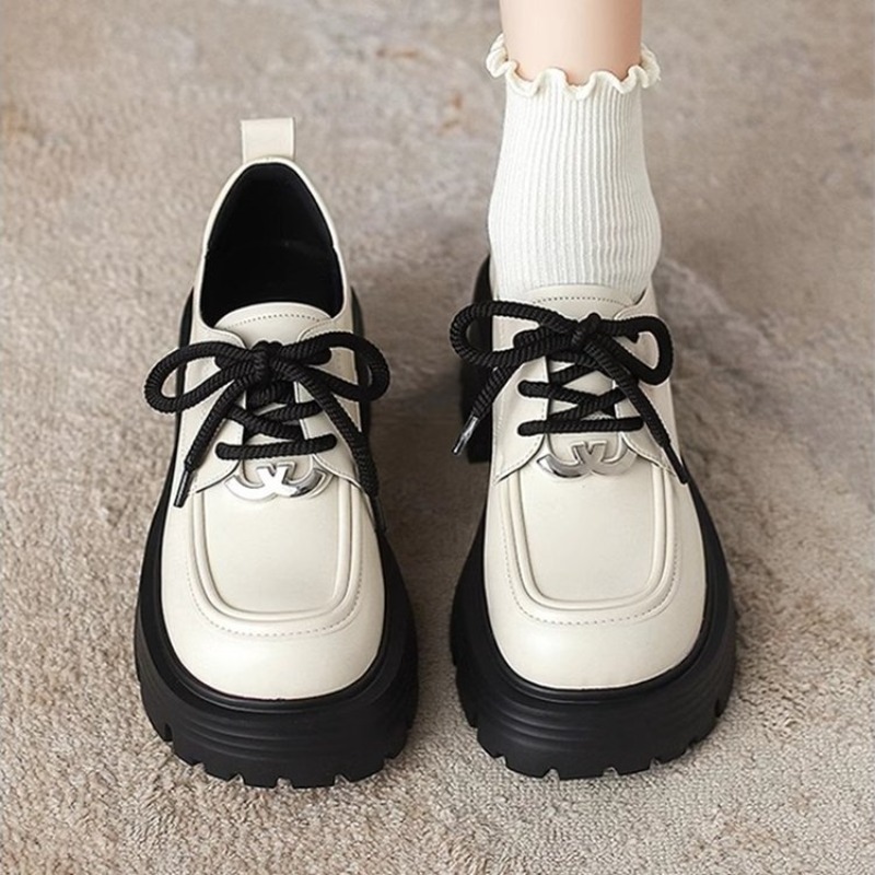 Kadın Beyaz Platform Oxford Ay - Oxford Lace Up Women incelemesi ve fiyatı