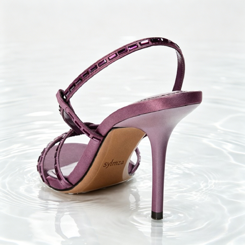 Mor Rhinestone Detaylı Topuklu - Women'S Shoes Quality incelemesi ve fiyatı
