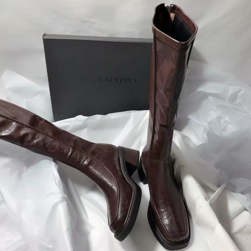 Kadınlar için Yuvarlak Burunlu - Knee High Boots Women incelemesi ve fiyatı