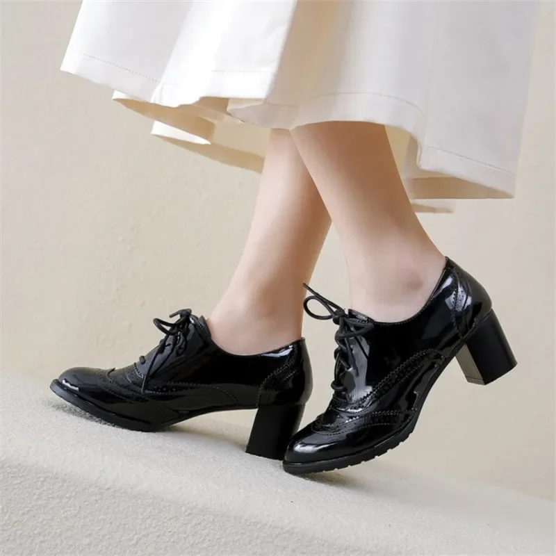 İngiliz kadın oxfordlar mavi k - Oxford Lace Up Women incelemesi ve fiyatı