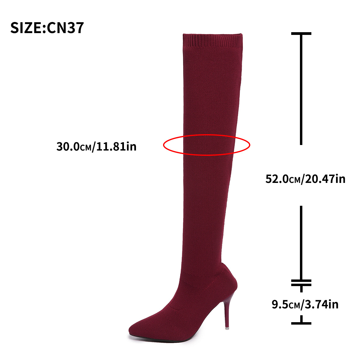 Diz Üstü Çoraplı Botlar, Kadın - Sock Boot Women incelemesi ve fiyatı