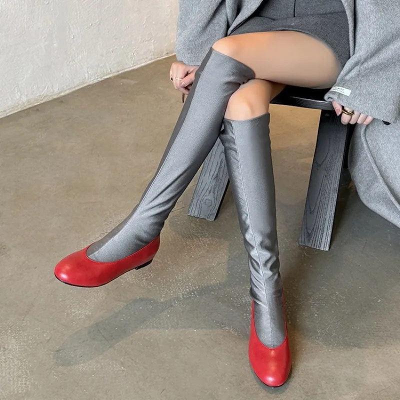Moda Marka Yuvarlak Ayak Diz Y - Sock Boot Women incelemesi ve fiyatı