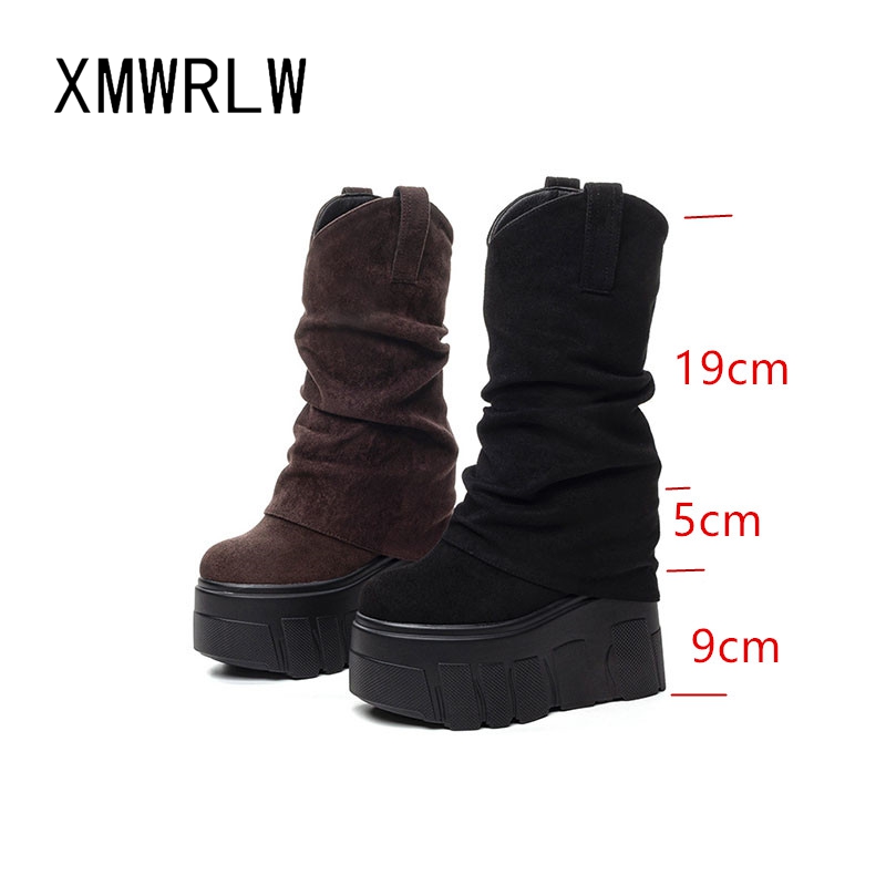 XMWRLW 2025 Sonbahar Kış Kadın - Knee High Boots Women incelemesi ve fiyatı