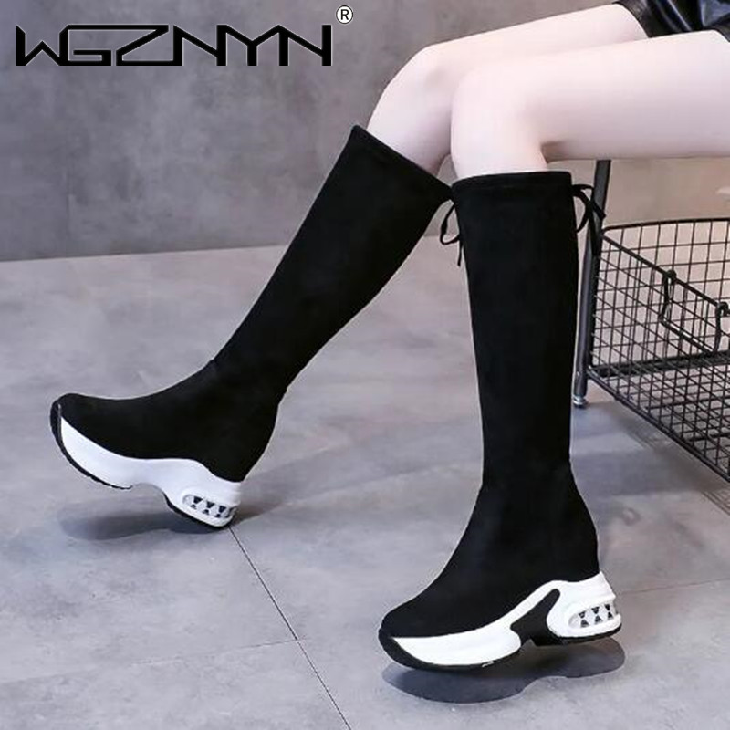 Kış Sıcak Tıknaz Platform Uzun - Knee High Boots Women incelemesi ve fiyatı