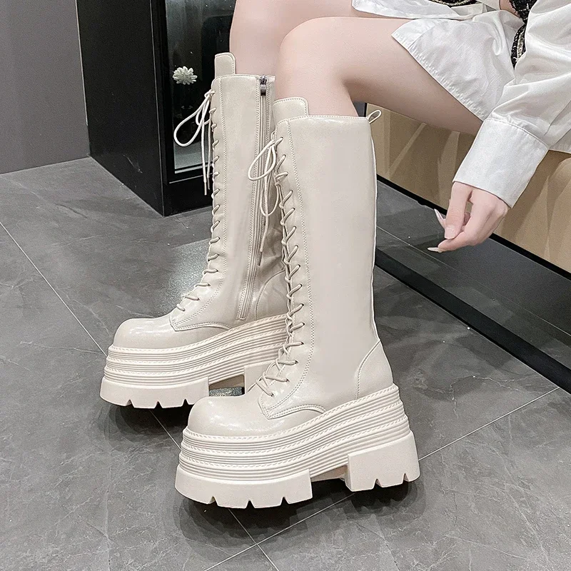 10CM yeni kadın roma uzun çizm - Knee High Boots Women incelemesi ve fiyatı