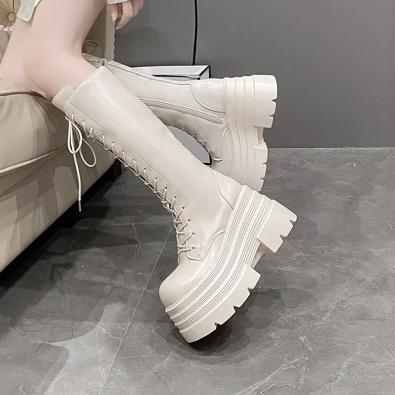 10CM yeni kadın roma uzun çizm - Knee High Boots Women incelemesi ve fiyatı